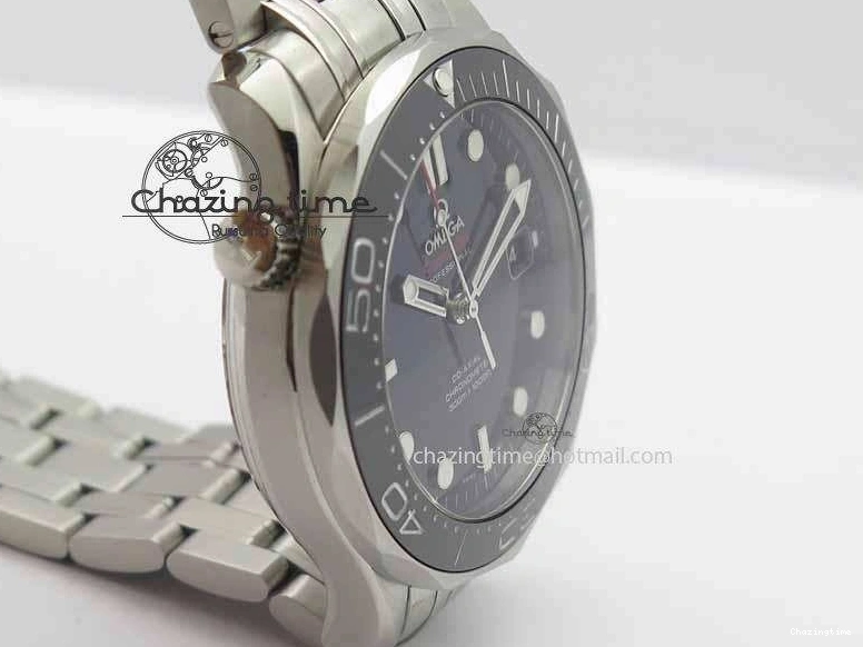 0114 Seamaster 300M SS MK 1:1 Best Edition Black Dial Ceramic Bezel On SS Bracelet A TopPick 8177